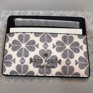 kate spade New York NWT stunning Signature Spade Flower Small Card Holder